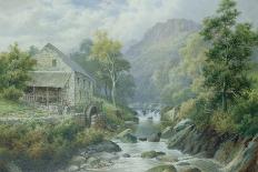 Old Disused Mill, Dolgelly-William Henry Mander-Framed Stretched Canvas