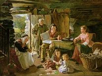 Cottage Interior, 1868-William Henry Midwood-Stretched Canvas