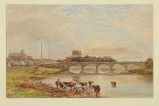 Carlisle from the Sands, 1868-William Henry Nutter-Framed Giclee Print