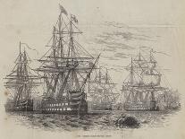 The British Fleet before Lisbon-William Henry Pike-Giclee Print