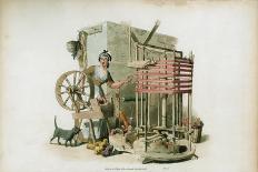 Watering Cart for Keeping Down Dust on Roads, 1808-William Henry Pyne-Giclee Print