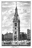 North-East View of the Church of St Botolph Aldersgate, City of London, 1740-William Henry Toms-Giclee Print