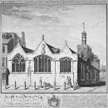 North-East View of the Church of St Botolph Aldersgate, City of London, 1739-William Henry Toms-Giclee Print