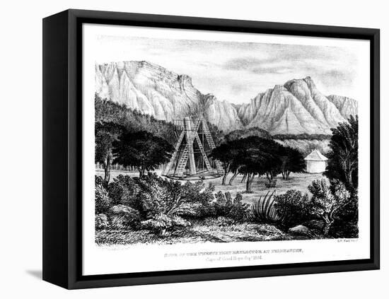 William Herschel's 20Ft Telescope Erected at Feldhausen, Cape of Good Hope, 1834-1838-G H Ford-Framed Stretched Canvas