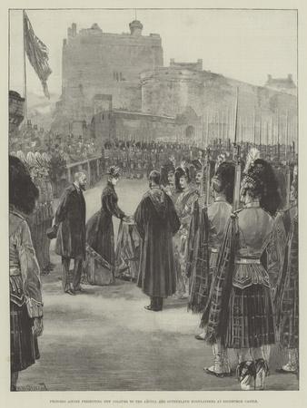 Princess Louise Presenting New Colours to the Argyll and Sutherland Highlanders at Edinburgh Castle