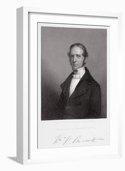 William Hickling Prescott, engraved by Thomas B. Welch-A.S. Southworth-Framed Giclee Print