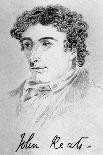 Portrait of John Keats (After Joseph Severn)-William Hilton-Framed Giclee Print