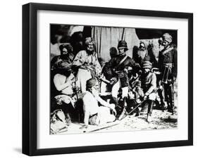 William Hodson with Officers, 1857-null-Framed Giclee Print