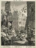 Don Quixote Seizes the Barber's Bason for the Mambrino's Helmet-William Hogarth-Art Print