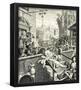 William Hogarth (Consequence "of beer and brandy lane road," Brandy Lane) Art Poster Print-null-Framed Poster
