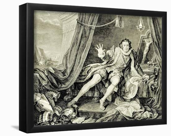 William Hogarth (Garrick in the role of Richard III.) Art Poster Print-null-Framed Poster