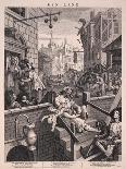 The Industrious 'Prentice Lord Mayor of London, from the Series "Industry and Idleness"-William Hogarth-Framed Giclee Print