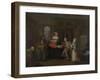 William Hogarth: Marriage À-La-Mode: The Visit To The Quack Doctor-William Hogarth-Framed Art Print