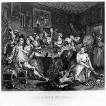 Scene in a Gaming House, Plate VI from 'A Rake's Progress, Illustration from 'Hogarth Restored:…-William Hogarth-Giclee Print