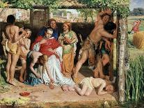 A Converted British Family Sheltering a Christian Missionary from the Persecution of the Druids-William Holman Hunt-Giclee Print