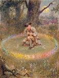 The Fairy Ring- the Enchanted Piper, C.1880-William Holmes Sullivan-Stretched Canvas