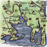 New England Map 1677-William Hubbard-Giclee Print