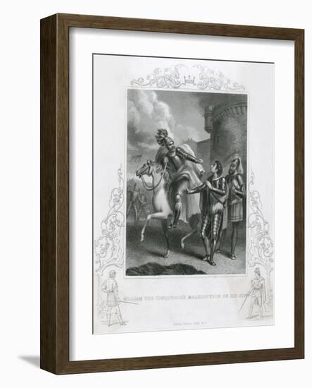 William I Curses His Son Robert-null-Framed Art Print