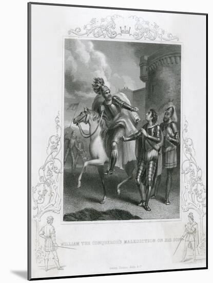 William I Curses His Son Robert-null-Mounted Art Print