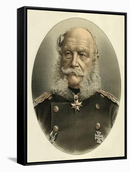 William I, Emperor of Germany-English School-Framed Stretched Canvas