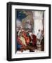 William I Granting a Charter to the City of London, 1075-John Seymour Lucas-Framed Giclee Print