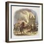 William I receiving a fatal injury at Mantes, France, 1087 (1864)-James William Edmund Doyle-Framed Giclee Print