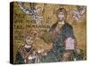 William II King of Sicily Receiving a Crown from Christ-null-Stretched Canvas