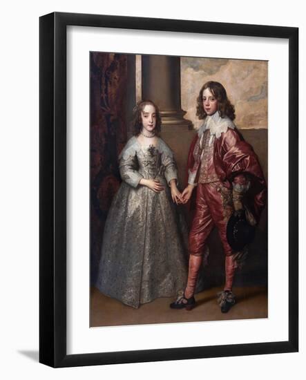 William II, Prince of Orange, and His Bride, Mary Henrietta Stuart, First Third of 17th C-Sir Anthony Van Dyck-Framed Giclee Print