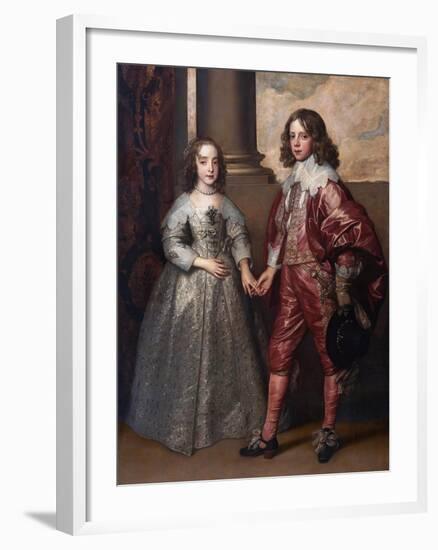 William II, Prince of Orange, and His Bride, Mary Henrietta Stuart, First Third of 17th C-Sir Anthony Van Dyck-Framed Giclee Print