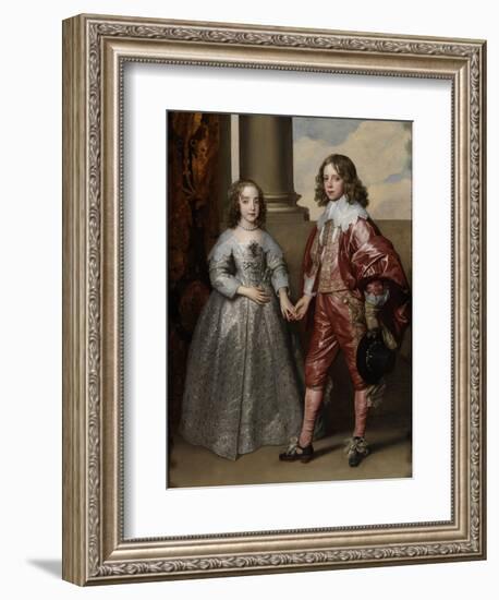 William Ii, Prince of Orange, and His Bride, Mary Stuart, 1641-Sir Anthony Van Dyck-Framed Giclee Print