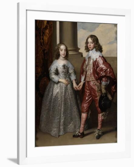 William Ii, Prince of Orange, and His Bride, Mary Stuart, 1641-Sir Anthony Van Dyck-Framed Giclee Print
