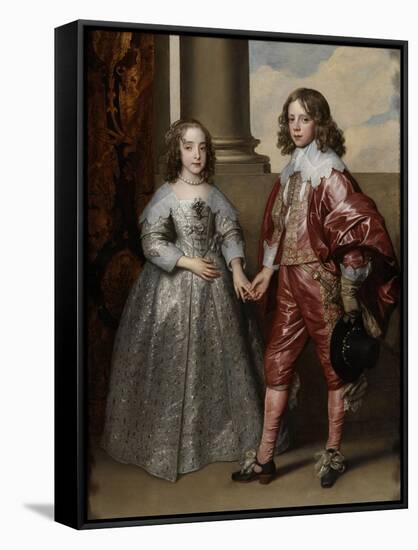 William Ii, Prince of Orange, and His Bride, Mary Stuart, 1641-Sir Anthony Van Dyck-Framed Stretched Canvas