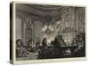 William III and Dutch Courtiers in the Smoking Pavilion of His Pleasure House by the River-null-Stretched Canvas