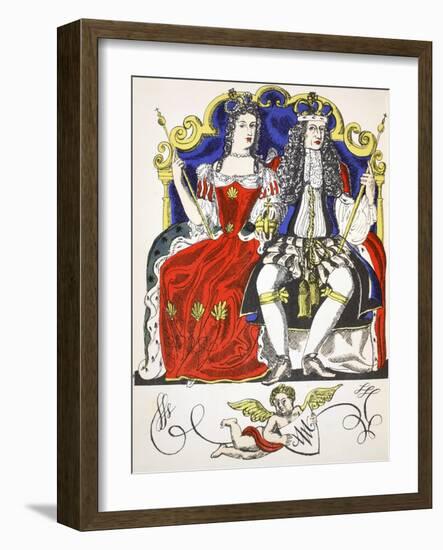 William III and Mary II, King and Queen of Great Britain and Ireland from 1688, (1932)-Rosalind Thornycroft-Framed Giclee Print