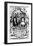 William III and Mary II-R White-Framed Giclee Print