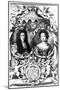 William III and Mary II-R White-Mounted Giclee Print