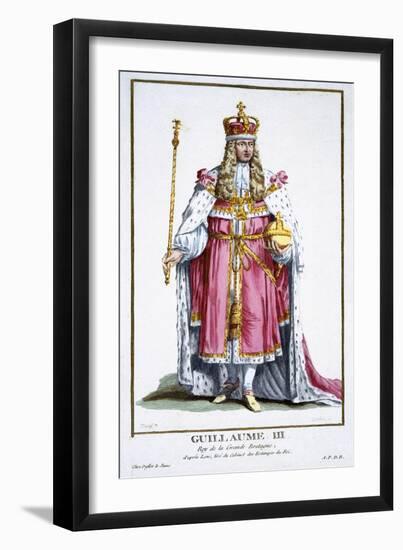 William III, King of Great Britain and Ireland, (1780)-Pierre Duflos-Framed Giclee Print