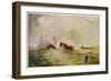 William III Lands in England at Torbay-J. M. W. Turner-Framed Art Print