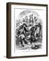 William III Thrown from His Horse Near Hampton Court-C Sheeres-Framed Giclee Print