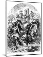 William III Thrown from His Horse Near Hampton Court-C Sheeres-Mounted Giclee Print