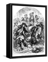 William III Thrown from His Horse Near Hampton Court-C Sheeres-Framed Stretched Canvas