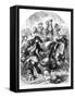 William III Thrown from His Horse Near Hampton Court-C Sheeres-Framed Stretched Canvas