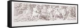 William, in His Hunting Ground at Rouen, Receives Intelligence from Tostig of Harold's…-Daniel Maclise-Framed Stretched Canvas