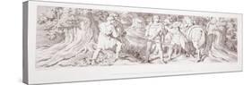 William, in His Hunting Ground at Rouen, Receives Intelligence from Tostig of Harold's…-Daniel Maclise-Stretched Canvas