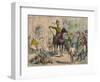 William Inspecting the Volunteers Previous to the Invasion of England, 1850-John Leech-Framed Giclee Print