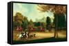 William Iv Driving in Windsor Park-James Pollard-Framed Stretched Canvas