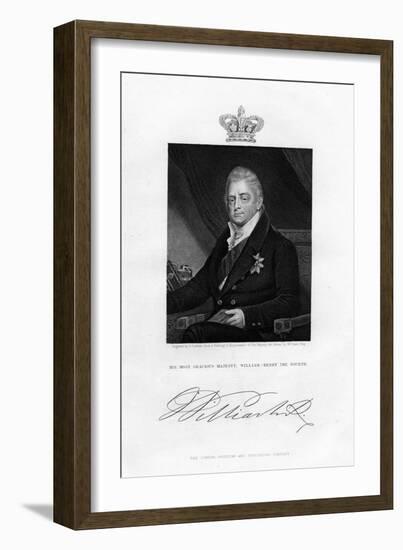 William IV, King of the United Kingdom, 19th Century-J Cochran-Framed Giclee Print