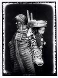 Navaho Woman Carrying a Papoose on Her Back, c.1914-William J. Carpenter-Mounted Giclee Print