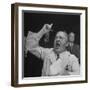 William J. Jung Shouting on Floor of Stock Exchange-Herbert Gehr-Framed Photographic Print