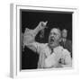 William J. Jung Shouting on Floor of Stock Exchange-Herbert Gehr-Framed Photographic Print